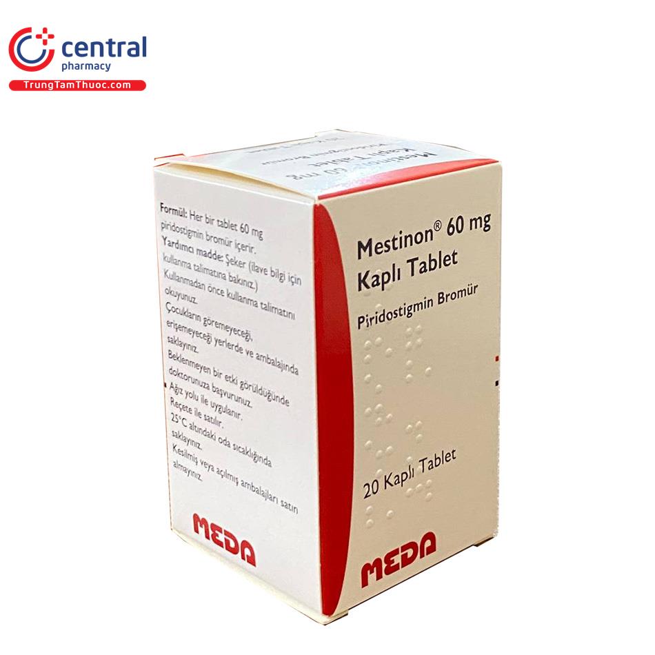 thuoc mestinon 60 mg kapli tablet 8 G2677