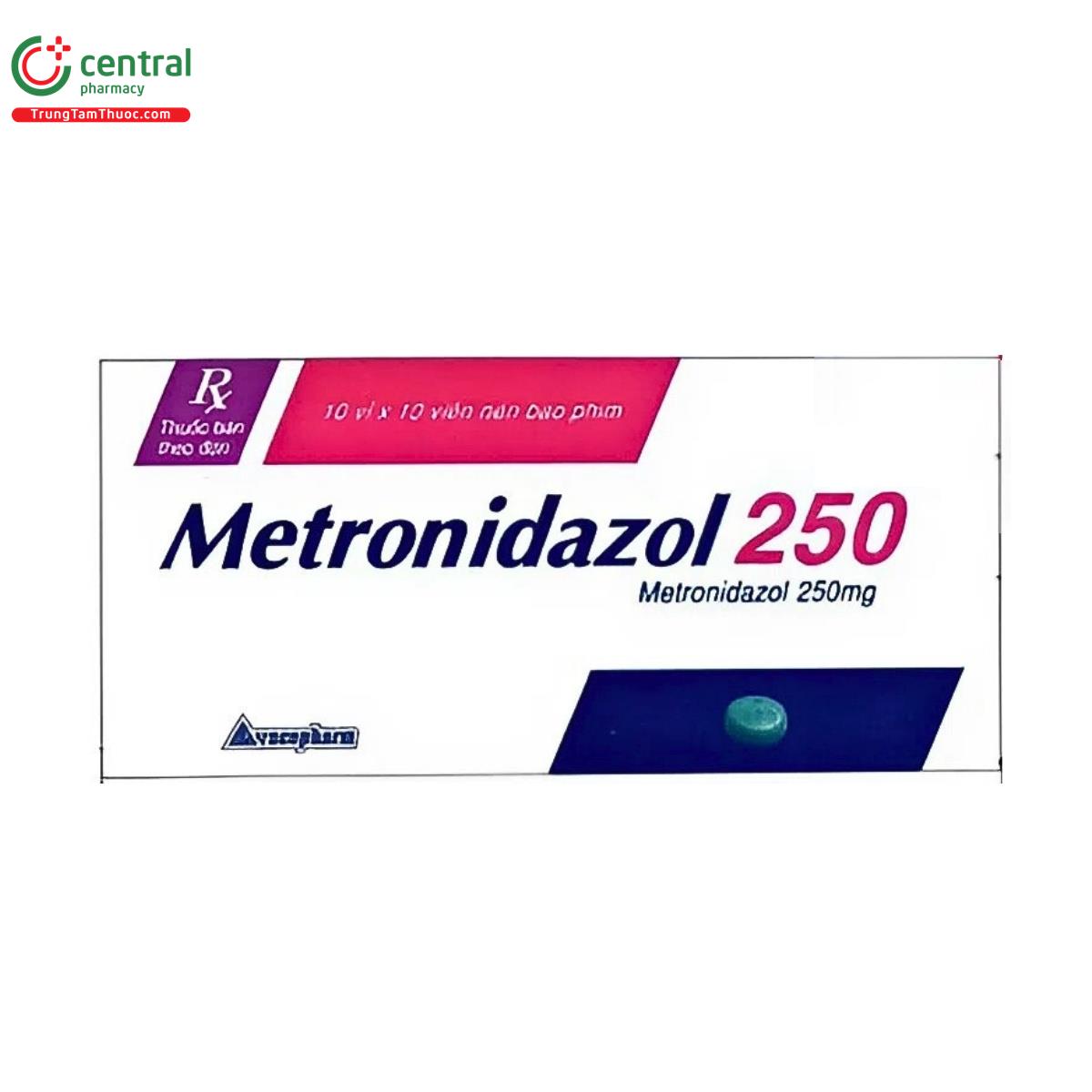 thuoc metronidazol 250 vacopharm 1 S7716 thuoc metronidazol 250 vacopharm 1 S7716