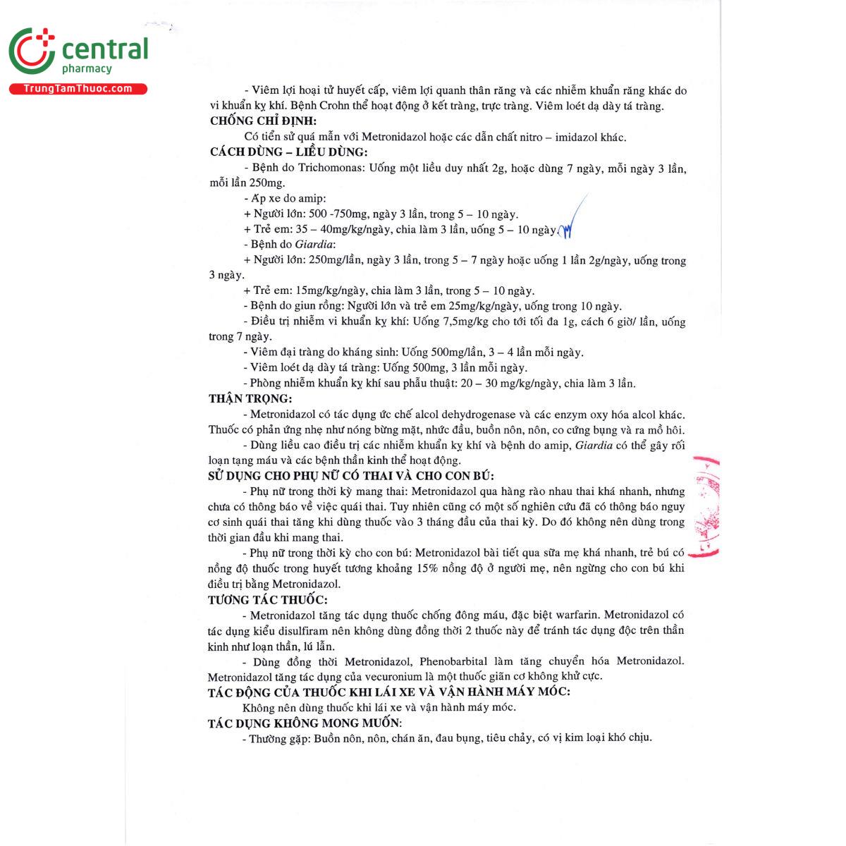 thuoc metronidazol 250mg duoc minh hai 4 R6244 thuoc metronidazol 250mg duoc minh hai 4 R6244