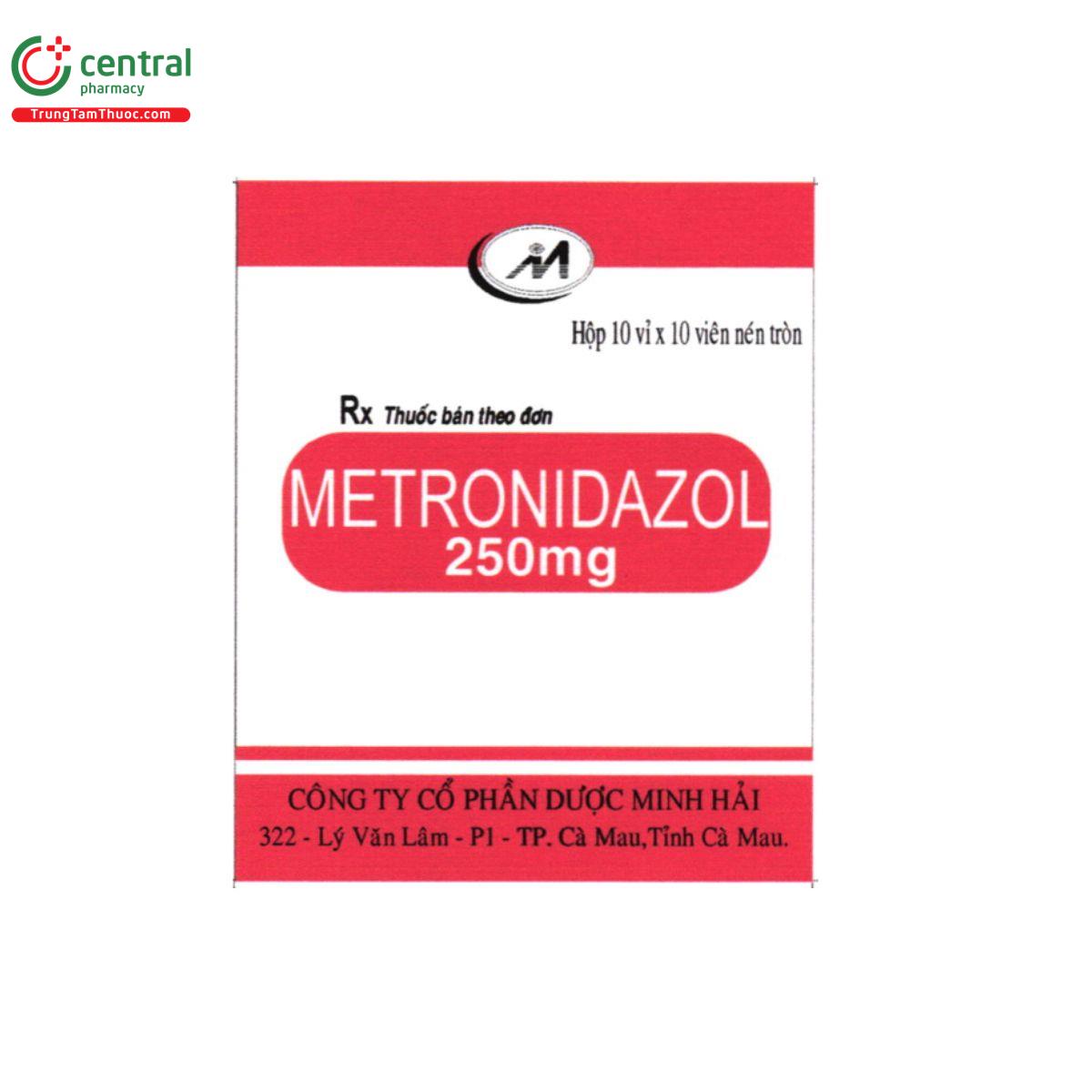 thuoc metronidazol 250mg duoc minh hai T7233 thuoc metronidazol 250mg duoc minh hai T7233