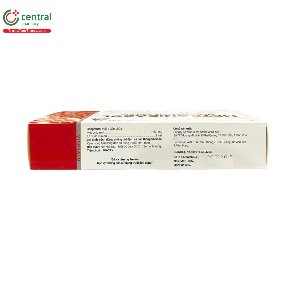 thuoc metronidazol 250mg vinphaco 4 A0752 thuoc metronidazol 250mg vinphaco 4 A0752
