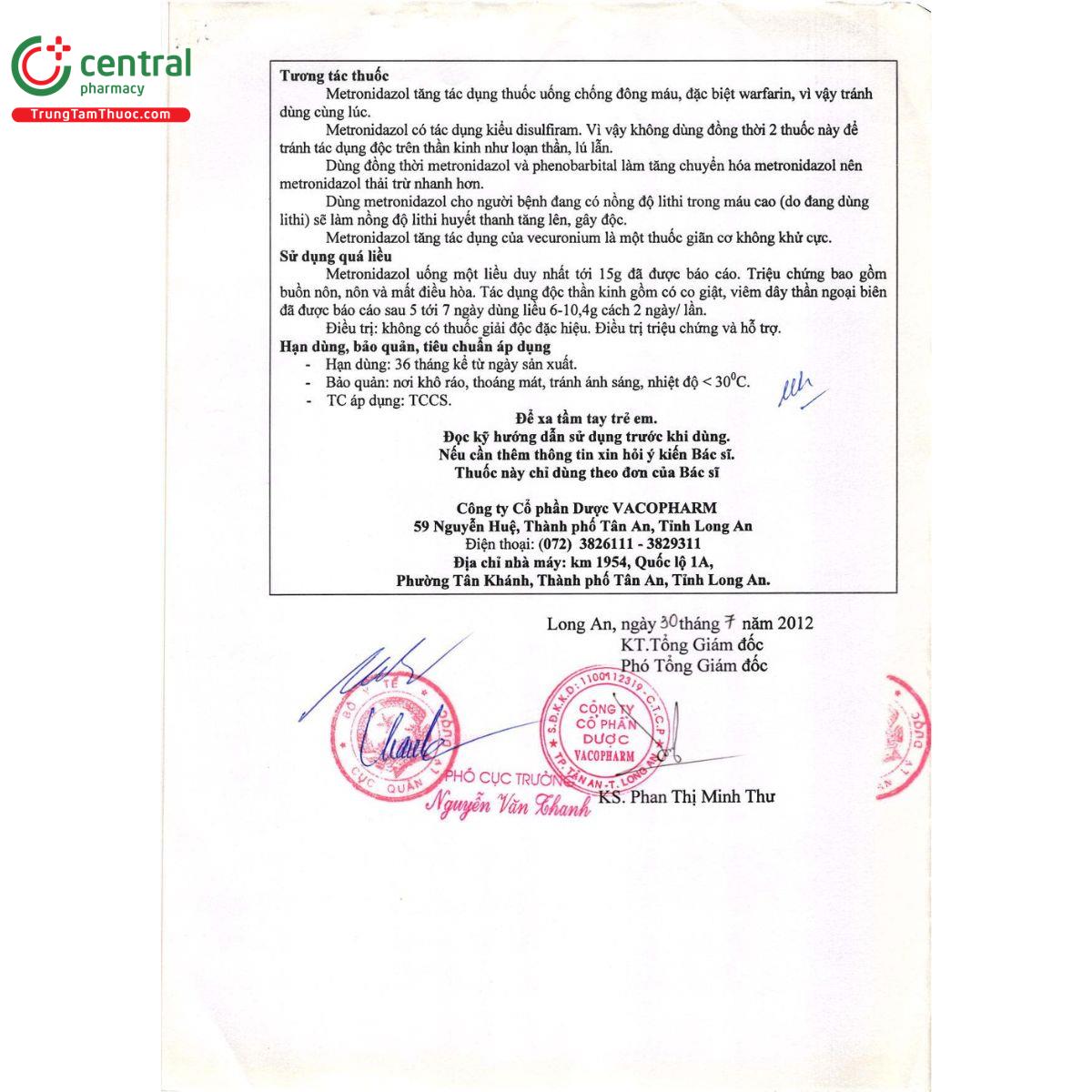 thuoc metronidazol 500mg vacopharm 15 K4772