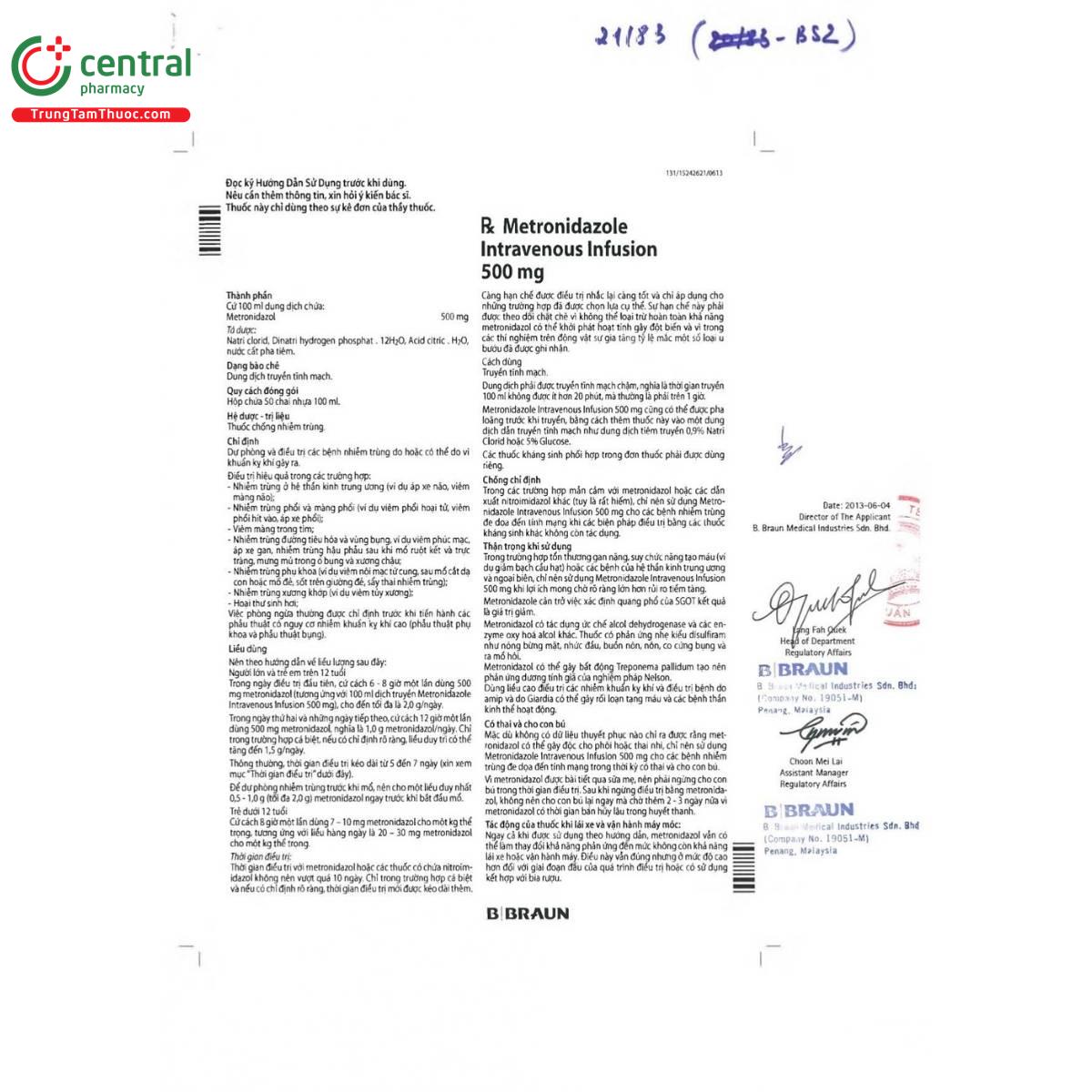 thuoc metronidazole 500mg b braun 4 C1358 thuoc metronidazole 500mg b braun 4 C1358