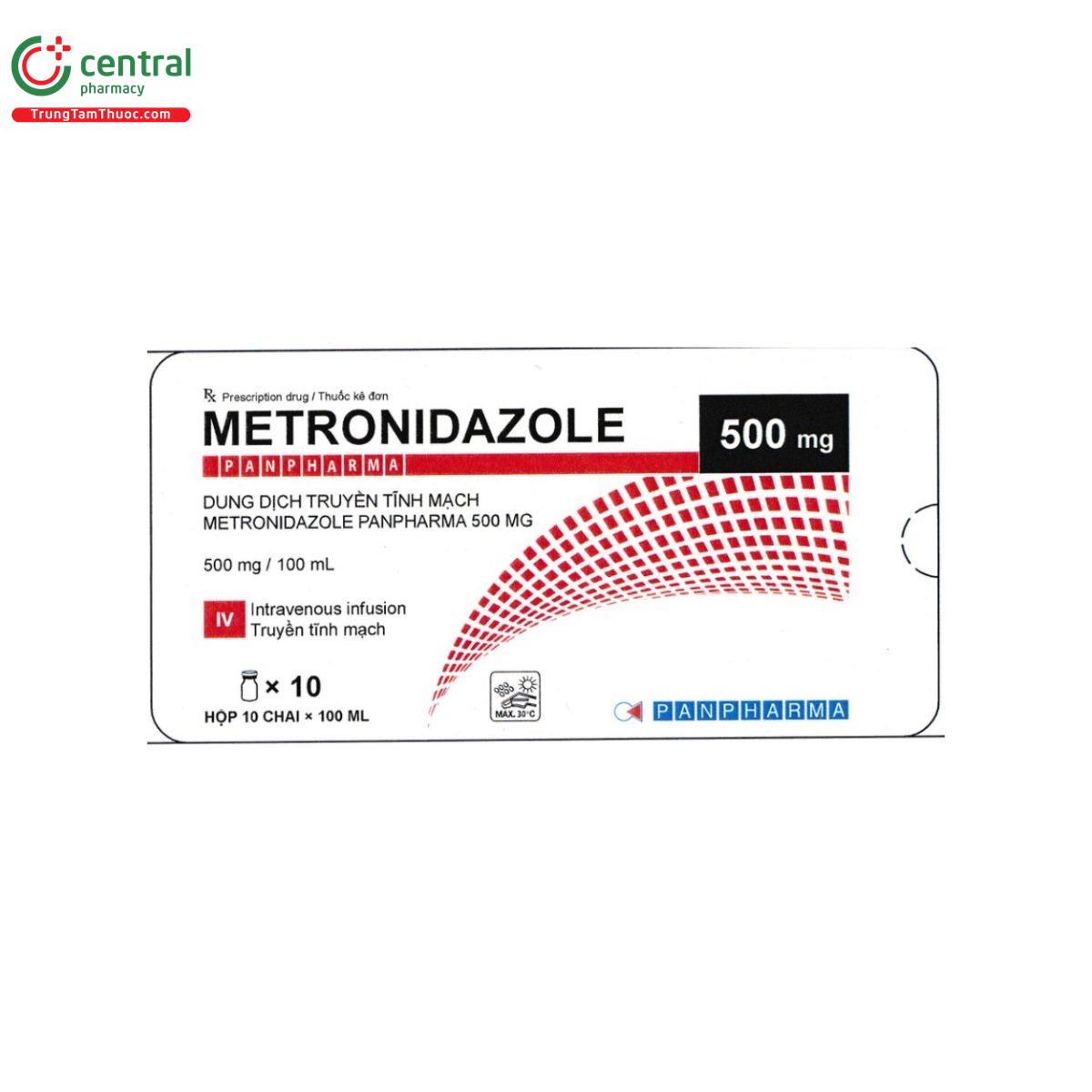 thuoc metronidazole panpharma 500 mg 1 V8070