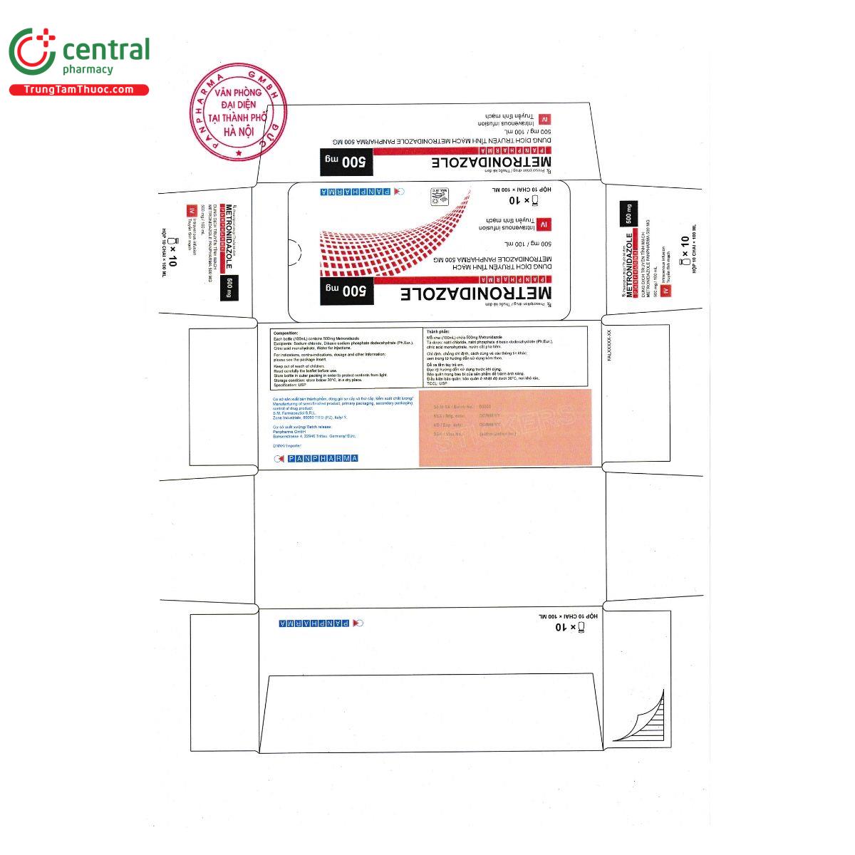 thuoc metronidazole panpharma 500 mg 2 G2717