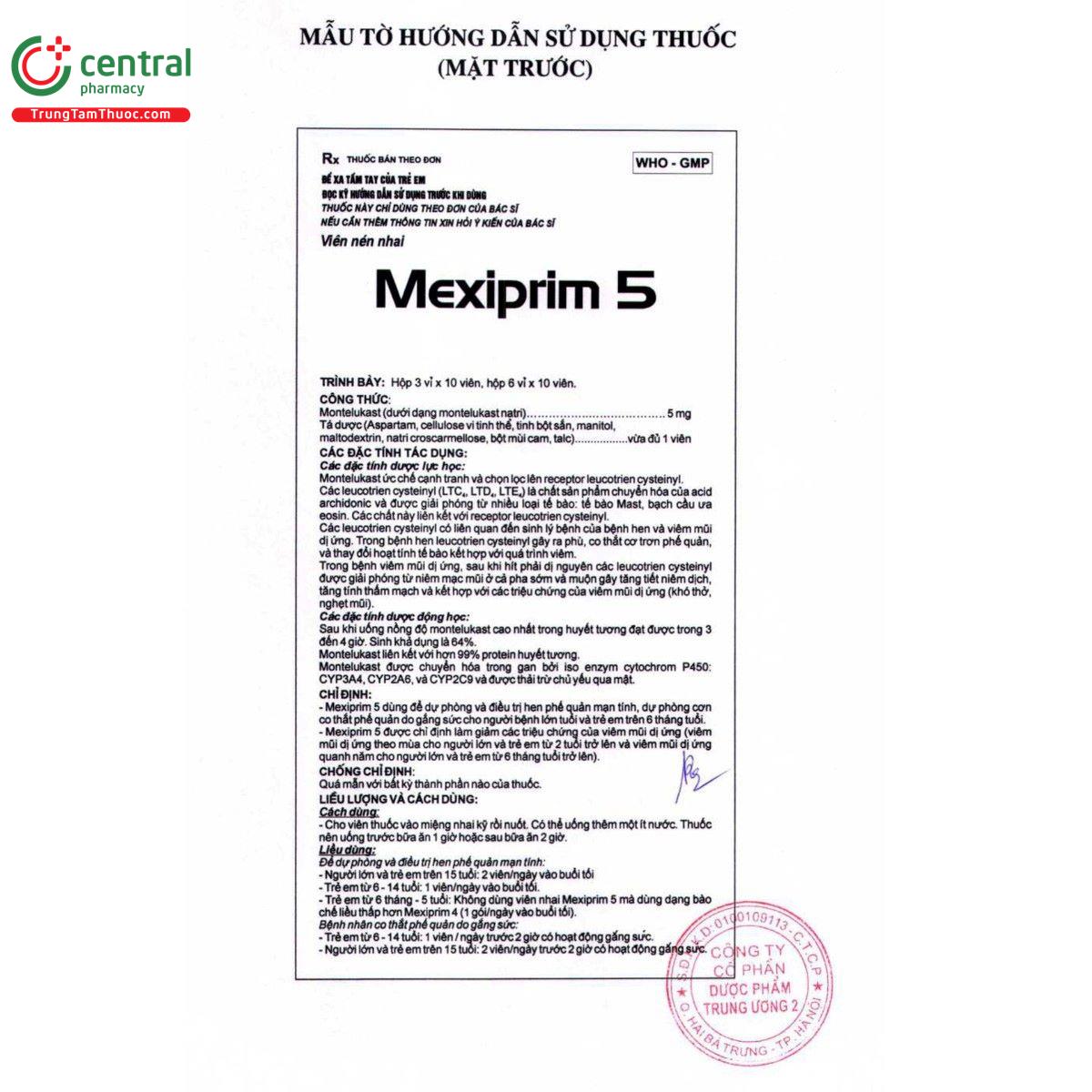 thuoc mexiprim 5 6 O6417 thuoc mexiprim 5 6 O6417