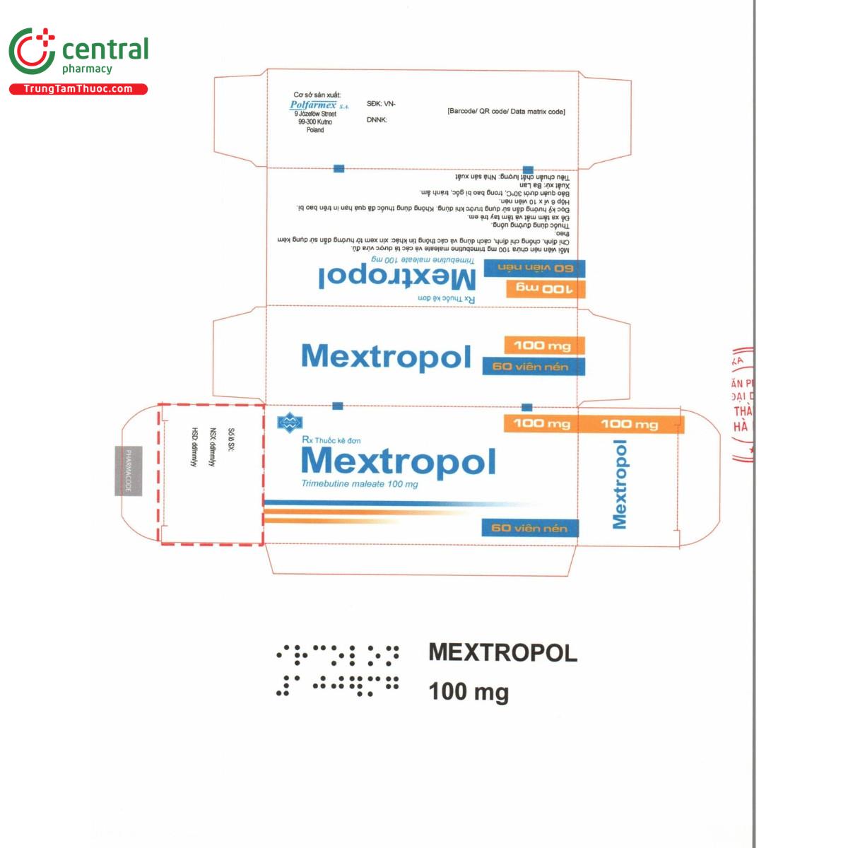 thuoc mextropol 100mg 3 T7308 thuoc mextropol 100mg 3 T7308