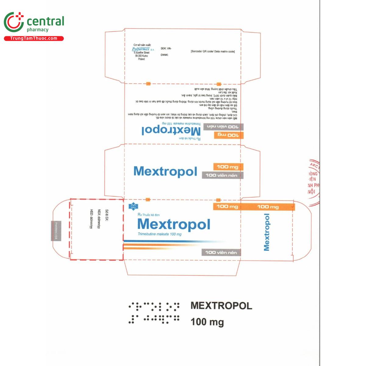 thuoc mextropol 100mg 4 D1045 thuoc mextropol 100mg 4 D1045