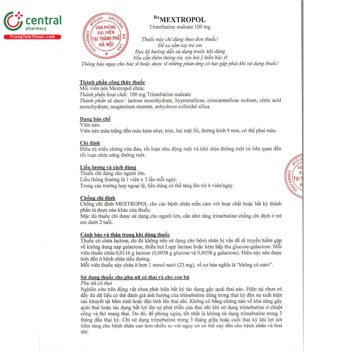 thuoc mextropol 100mg 6 R7328 thuoc mextropol 100mg 6 R7328