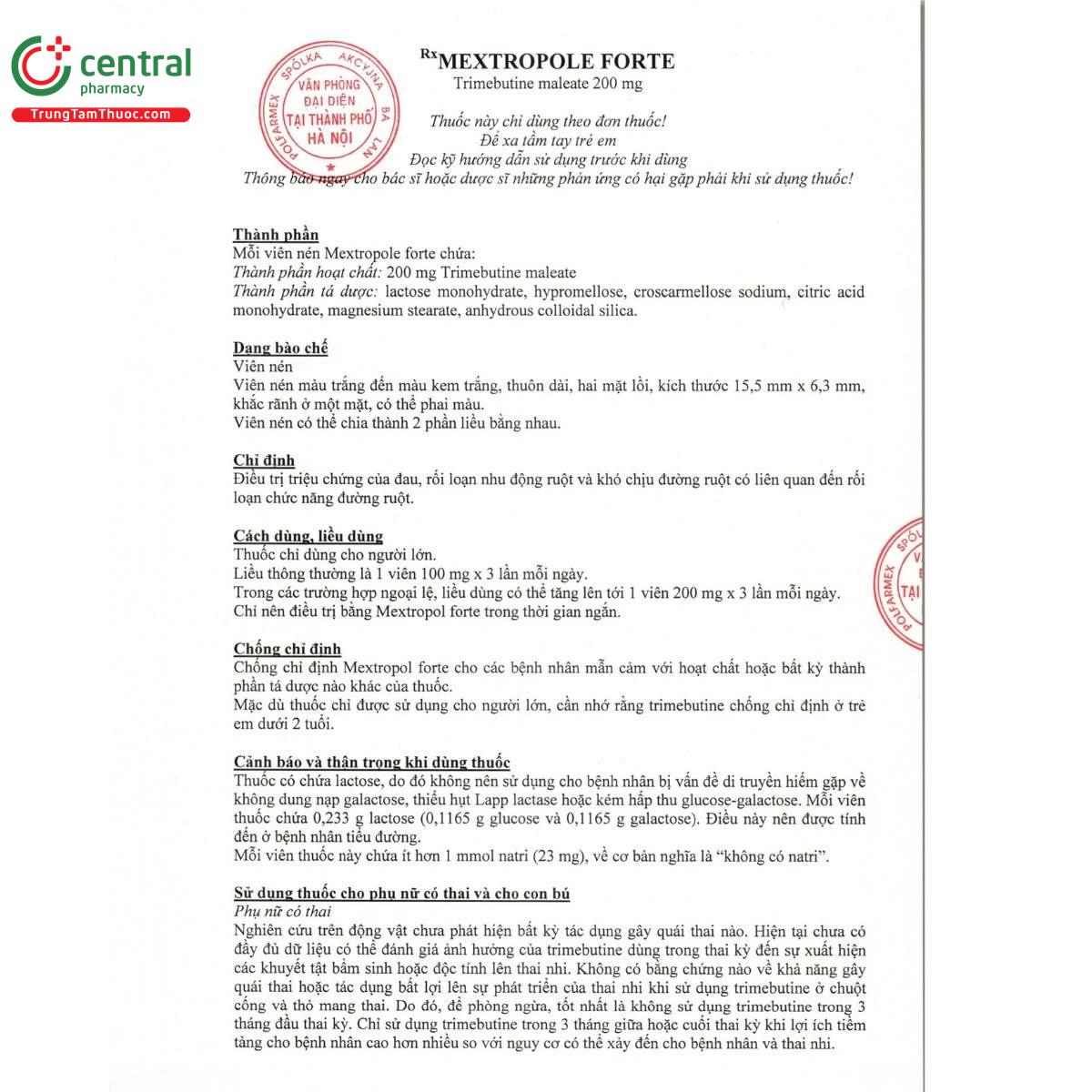 thuoc mextropol forte 200mg 3 Q6267