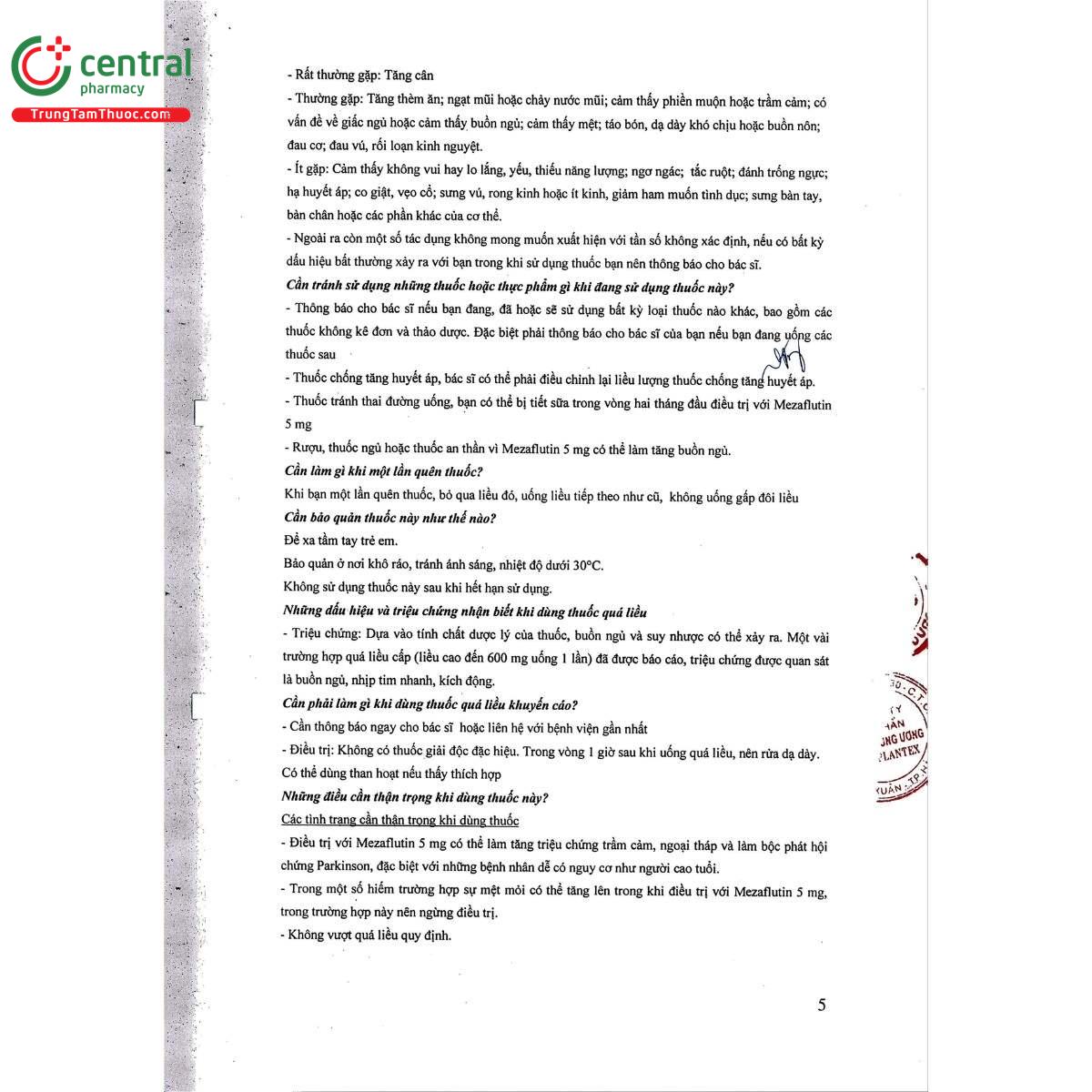 thuoc mezaflutin 5mg 7 B0733 thuoc mezaflutin 5mg 7 B0733