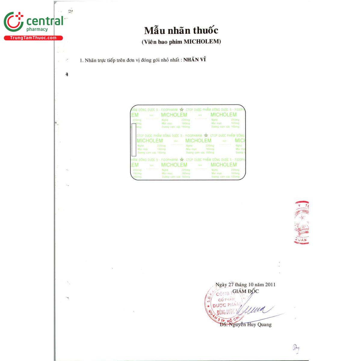 thuoc micholem 4 N5560 thuoc micholem 4 N5560