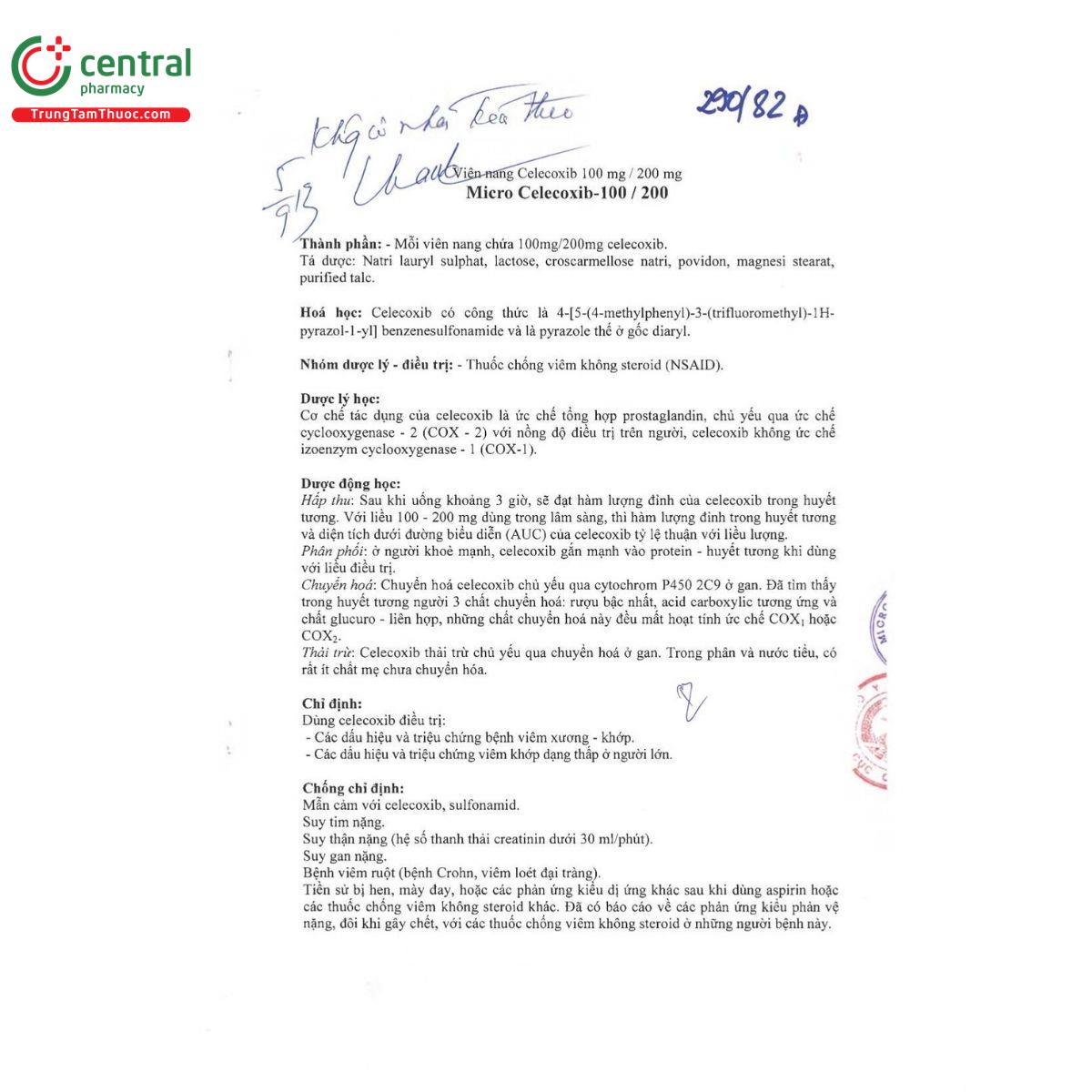 thuoc micro celecoxib 200 3 B0065 thuoc micro celecoxib 200 3 B0065