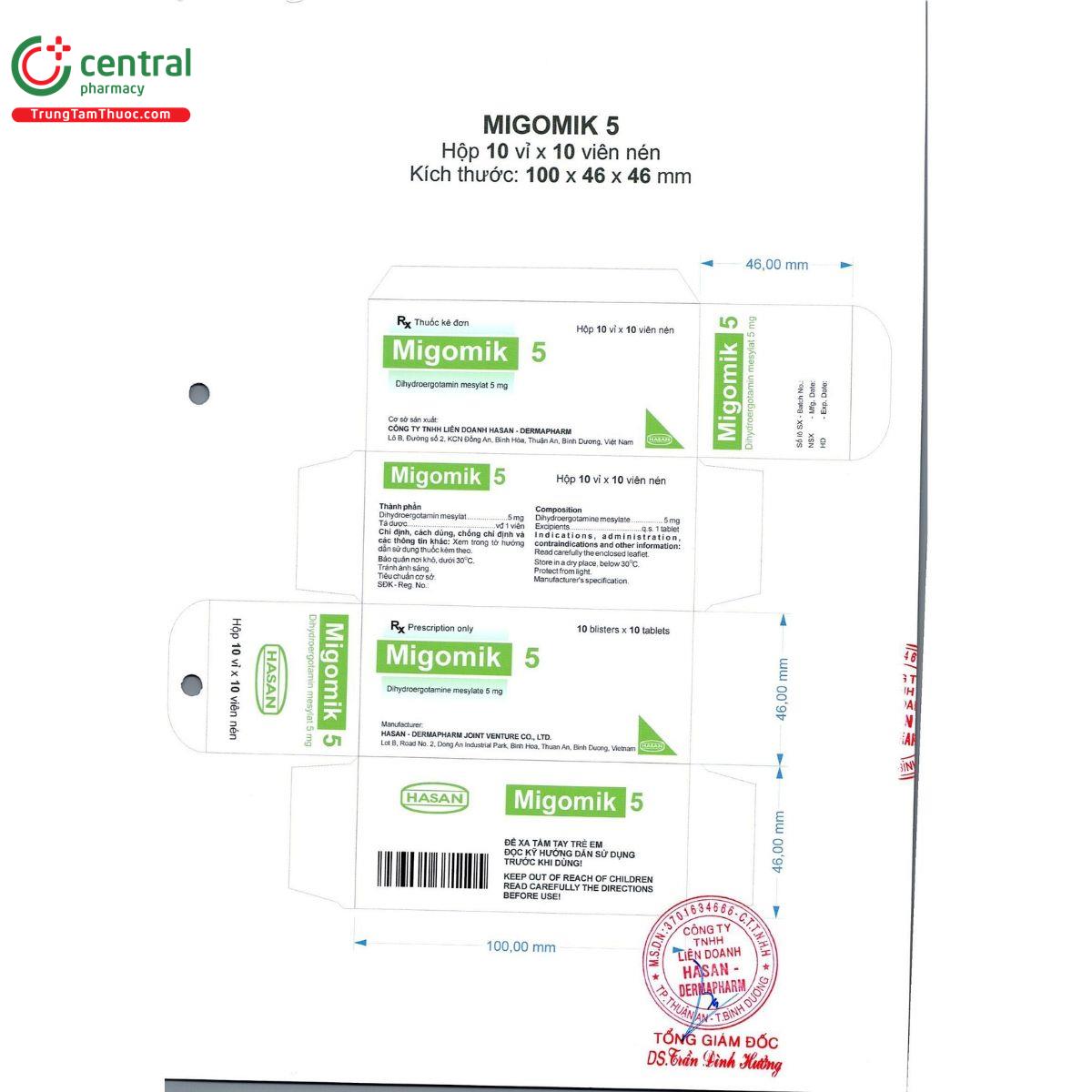 thuoc migomik 5mg 5 L4226 thuoc migomik 5mg 5 L4226