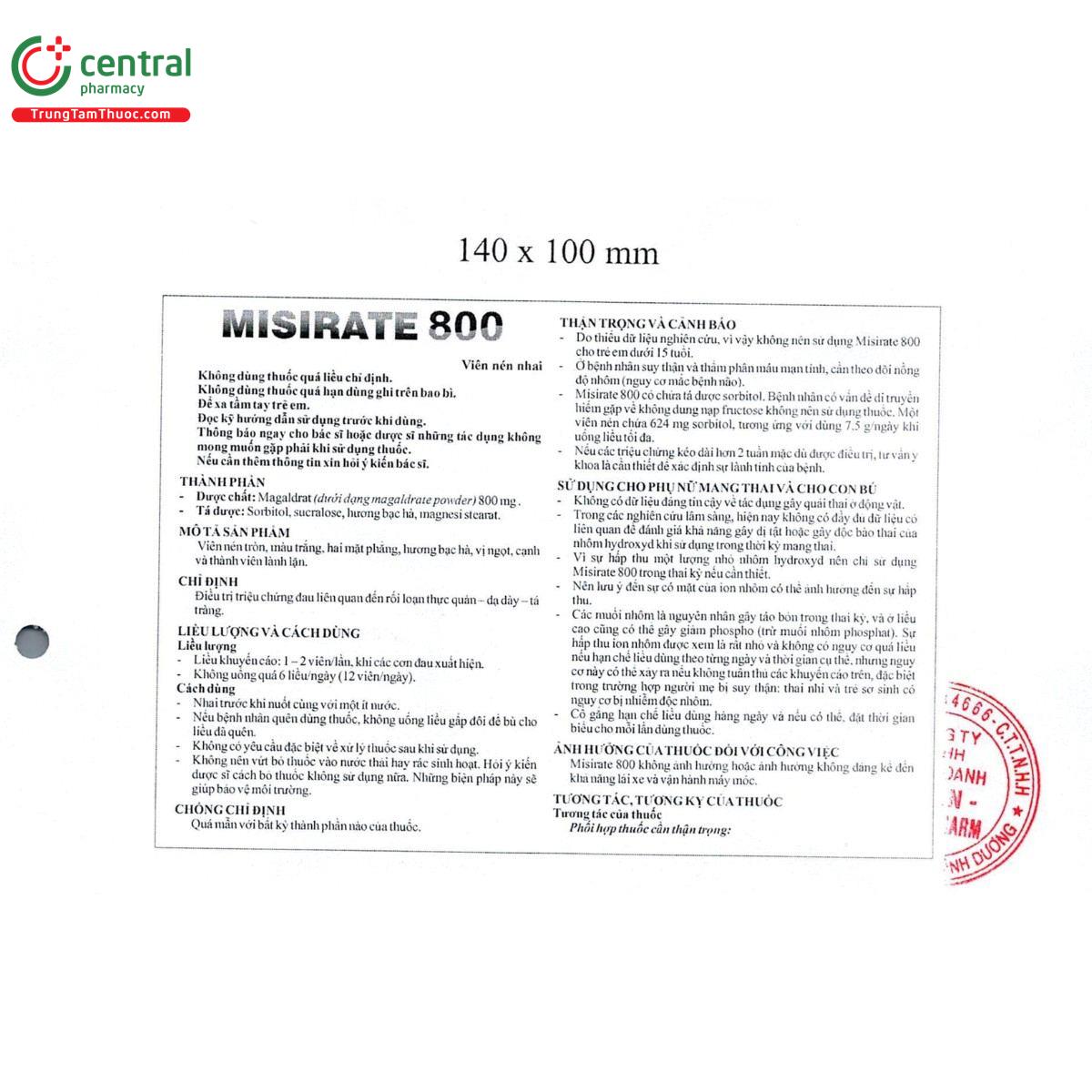 thuoc misirate 800mg 5 T7503 thuoc misirate 800mg 5 T7503