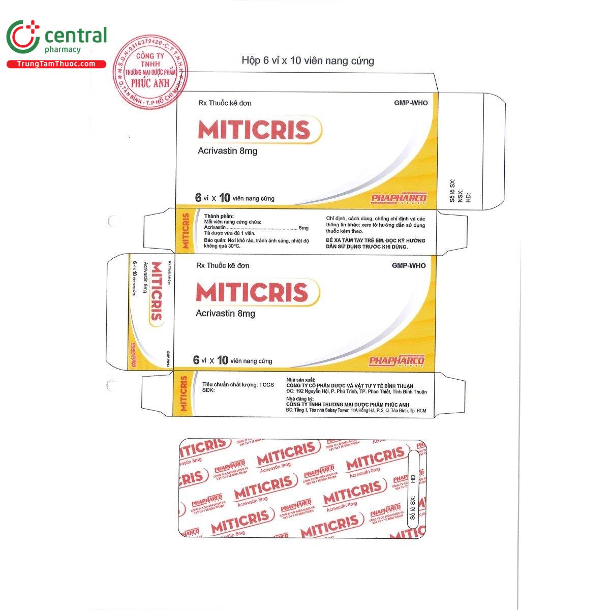 thuoc miticris 8mg 5 N5875
