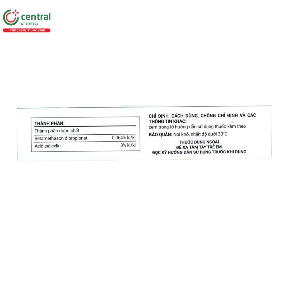 thuoc mo boi da betamethason dipropionat acid salicylic 2 D1134