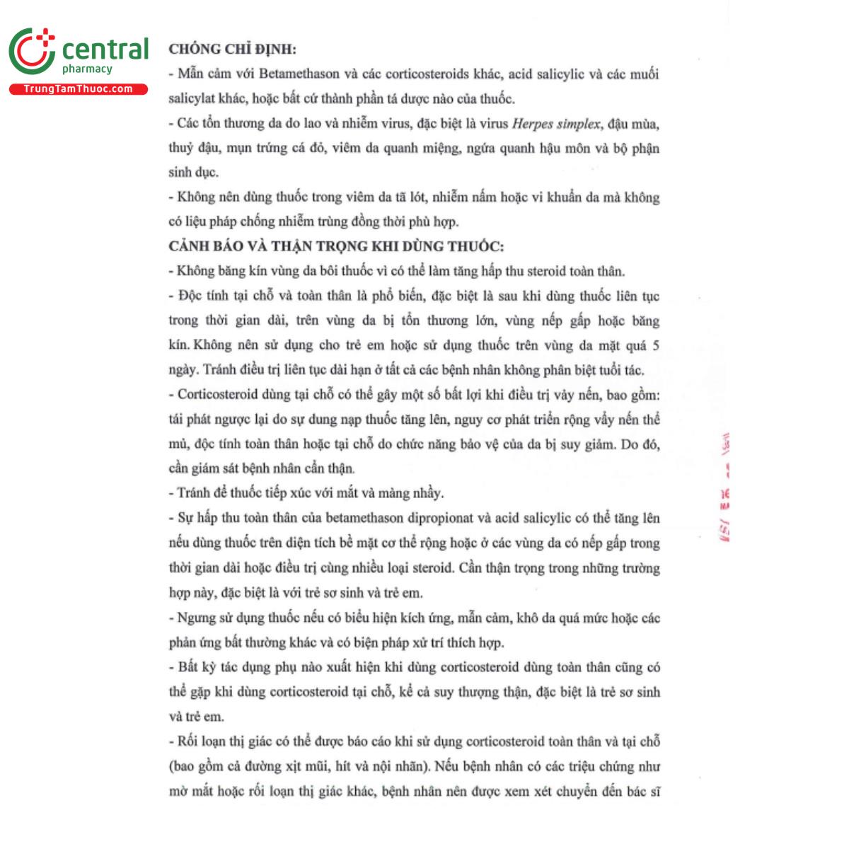 thuoc mo boi da betamethason dipropionat acid salicylic 5 F2023
