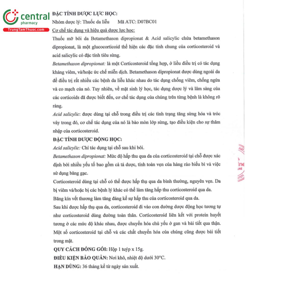 thuoc mo boi da betamethason dipropionat acid salicylic 8 L4651