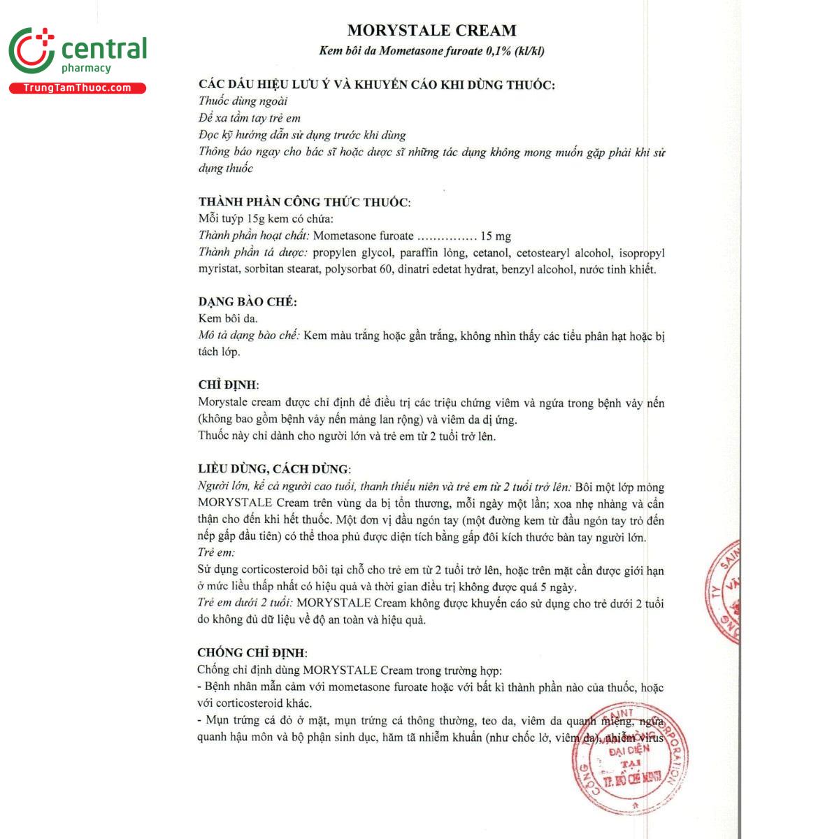 thuoc morystale cream 1mg g 5 O5213