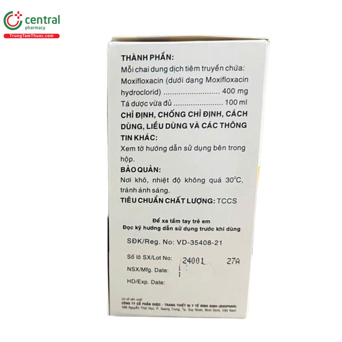 thuoc moxifloxacin bidiphar 400mg 100ml 3 E1754