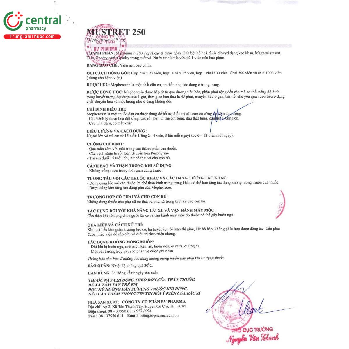 thuoc mustret 250 3 B0382 thuoc mustret 250 3 B0382
