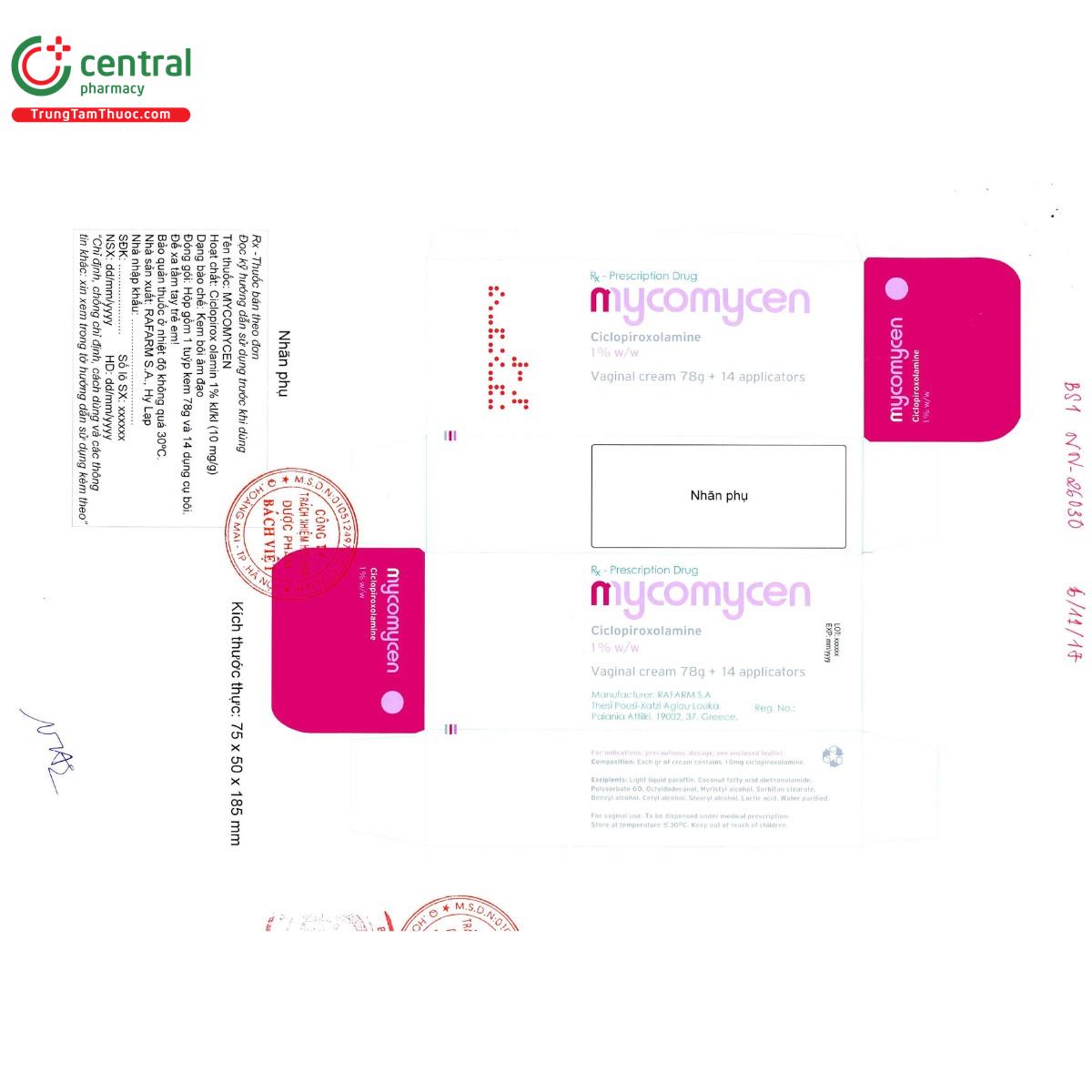 thuoc mycomycen 1 4 Q6142 thuoc mycomycen 1 4 Q6142