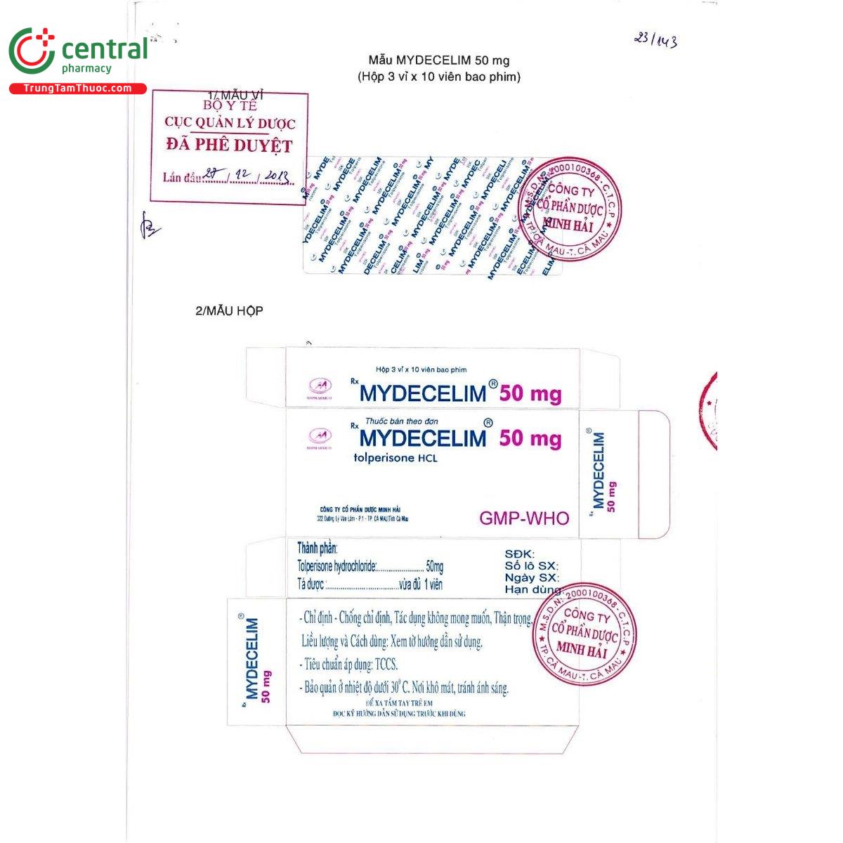 thuoc mydecelim 50mg 2 V8831 thuoc mydecelim 50mg 2 V8831