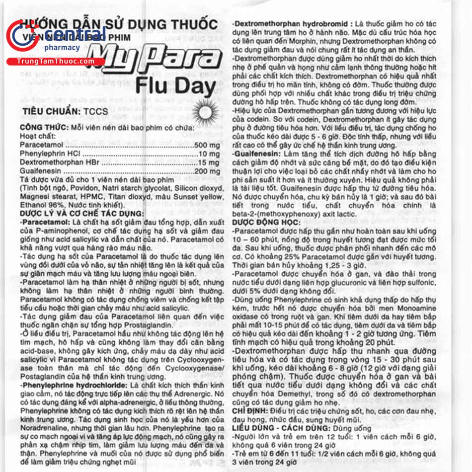 thuoc mypara flu day 10 U8747