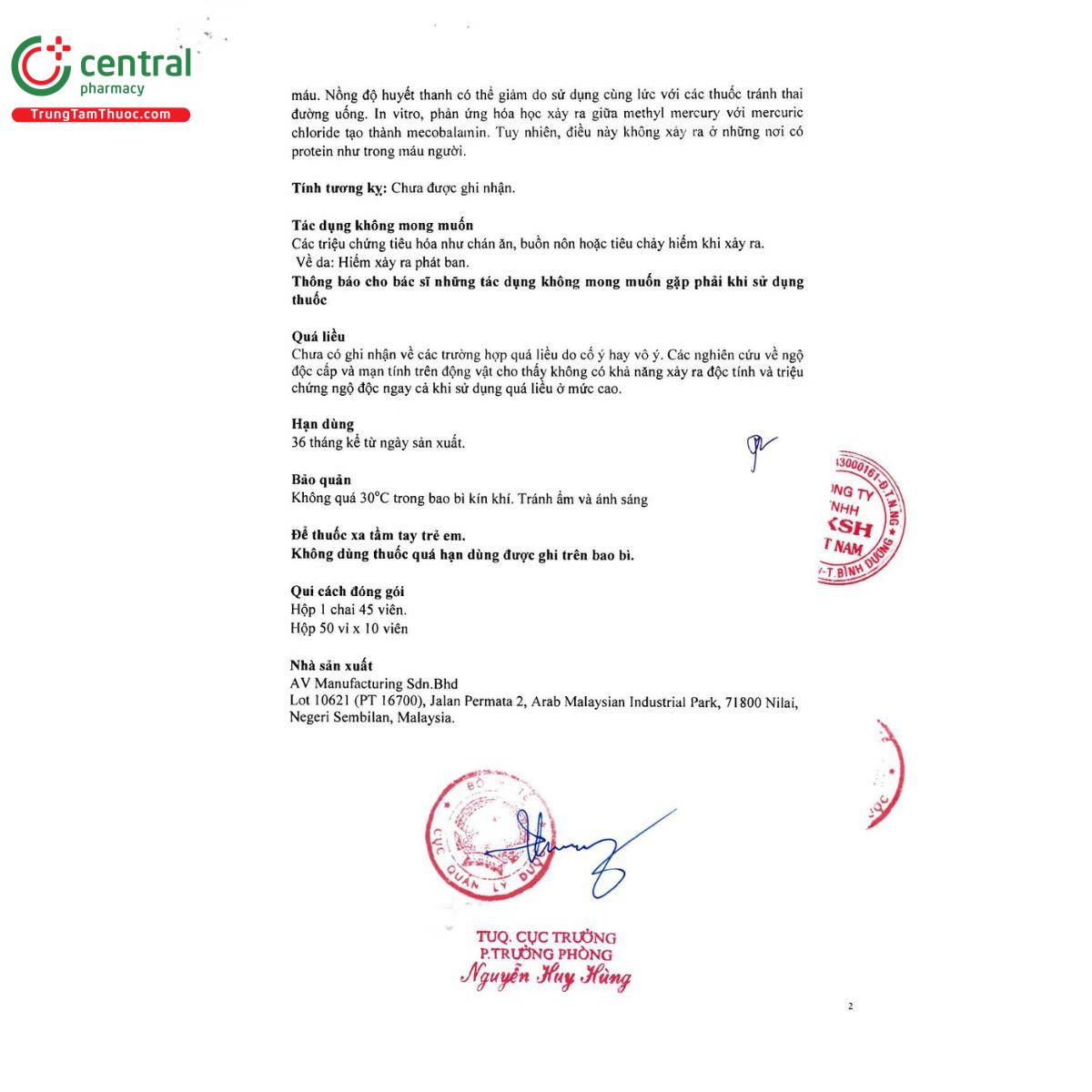 thuoc n cobal 5 C1274 thuoc n cobal 5 C1274