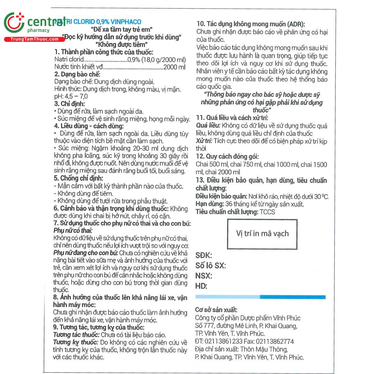 thuoc natri clorid 09 vinphaco 11 T8584 thuoc natri clorid 09 vinphaco 11 T8584