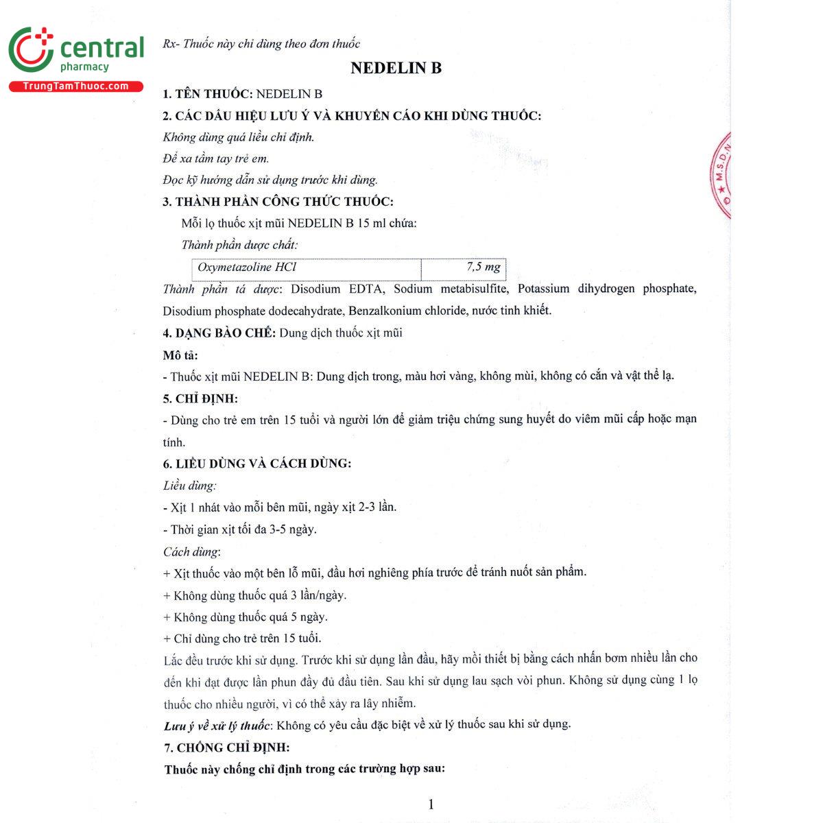 thuoc nedelin b 75mg 15ml 4 O6024