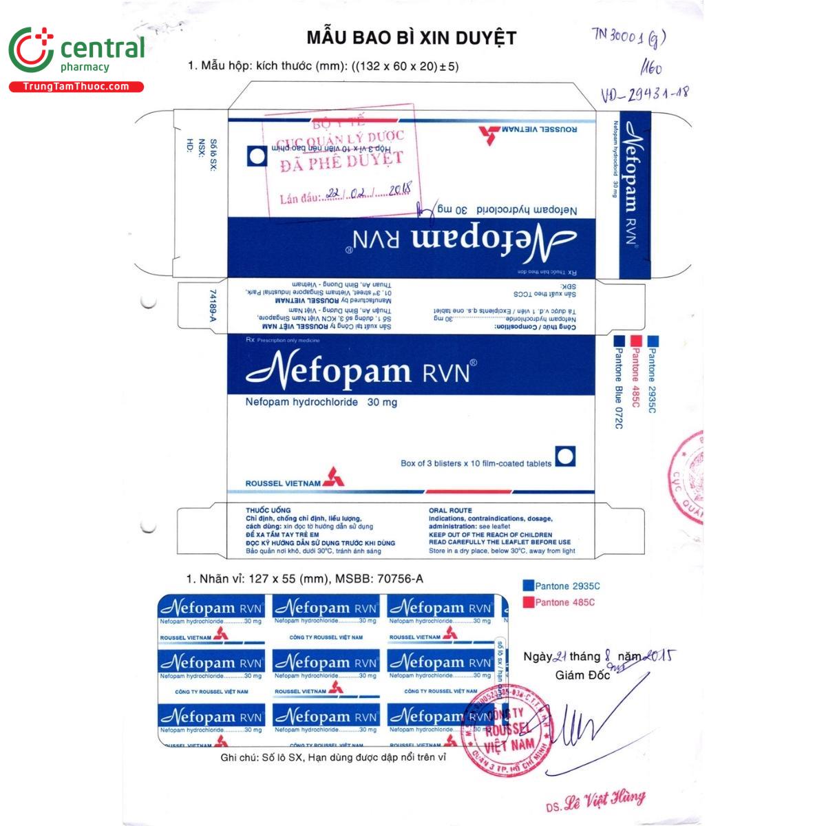 thuoc nefopam rvn 30mg 3 E1060 thuoc nefopam rvn 30mg 3 E1060