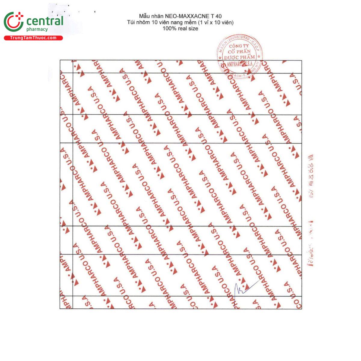 thuoc neo maxxacne t 40 3 A0578 thuoc neo maxxacne t 40 3 A0578