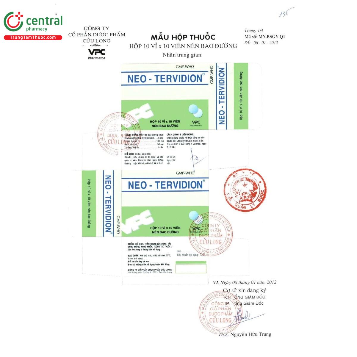 thuoc neo tervidion 3 N5316 thuoc neo tervidion 3 N5316
