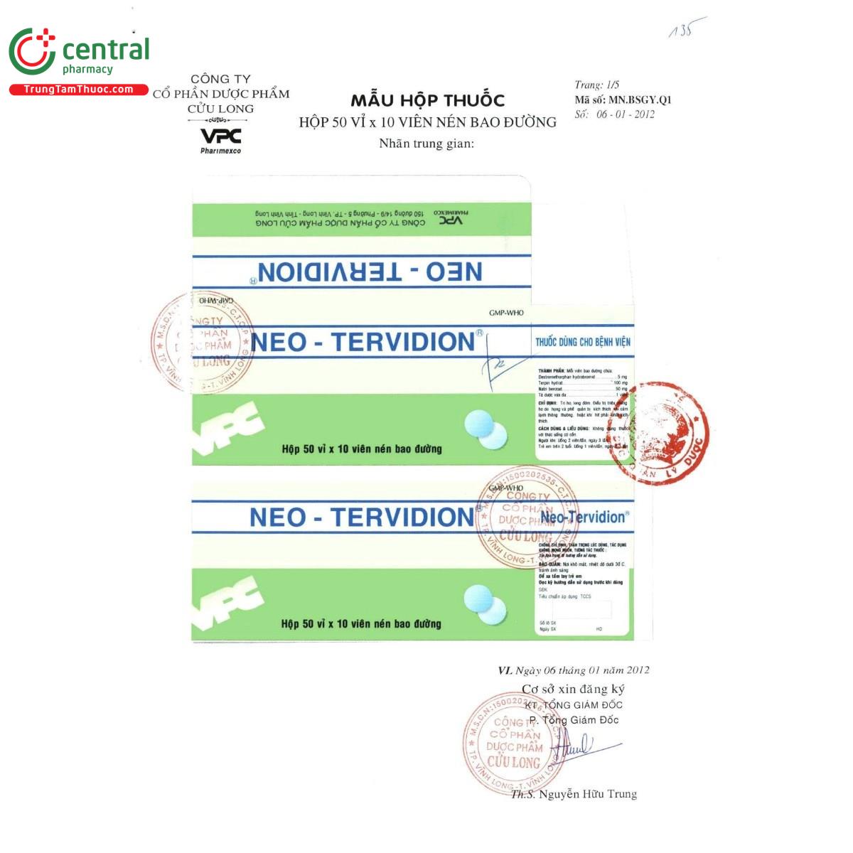 thuoc neo tervidion 4 G2670 thuoc neo tervidion 4 G2670