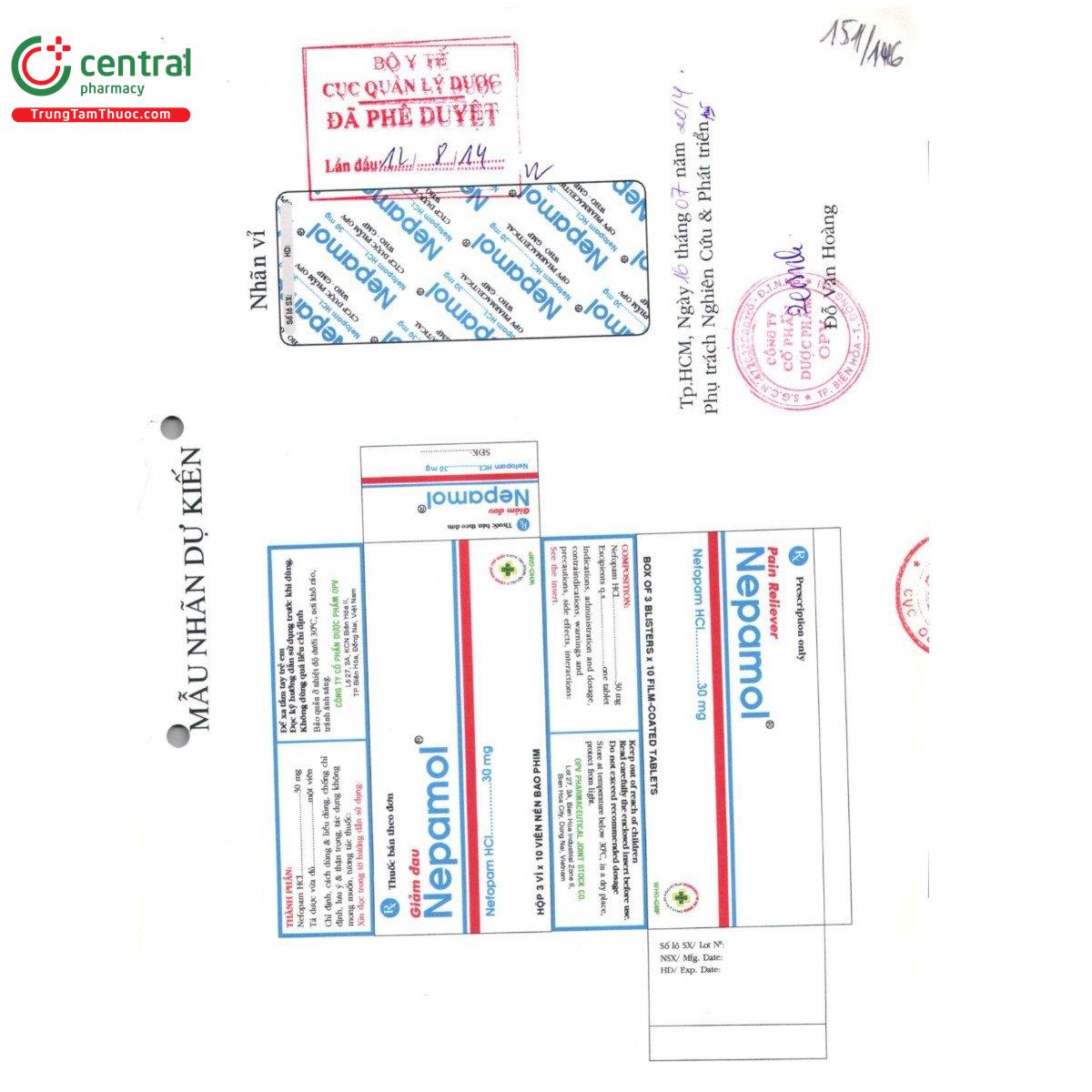 thuoc nepamol 30mg 2 U8864 thuoc nepamol 30mg 2 U8864