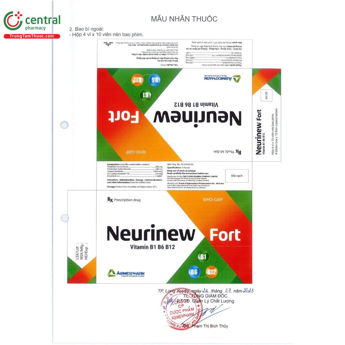thuoc neurinew fort 3 I3208 thuoc neurinew fort 3 I3208