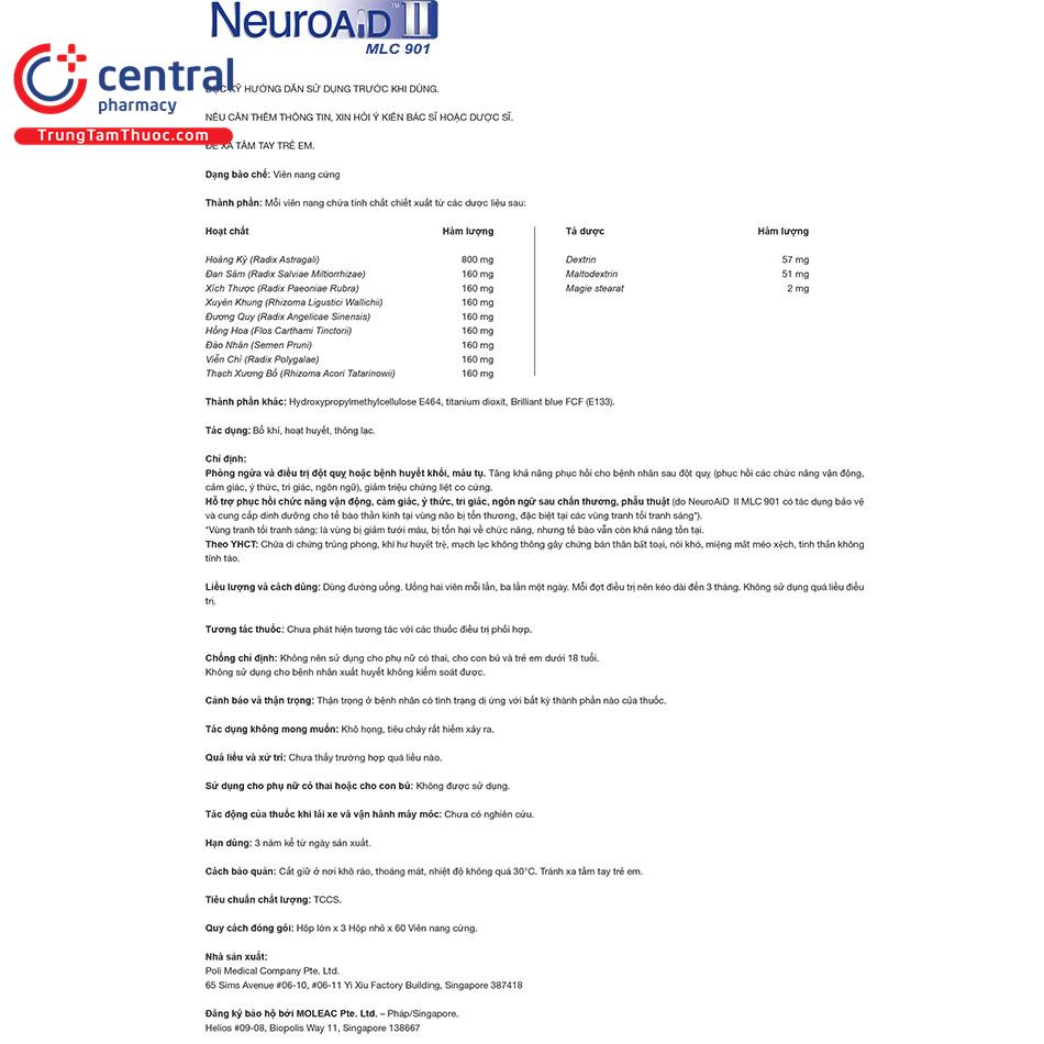 thuoc neuroaid ii mlc 901 20 H3541