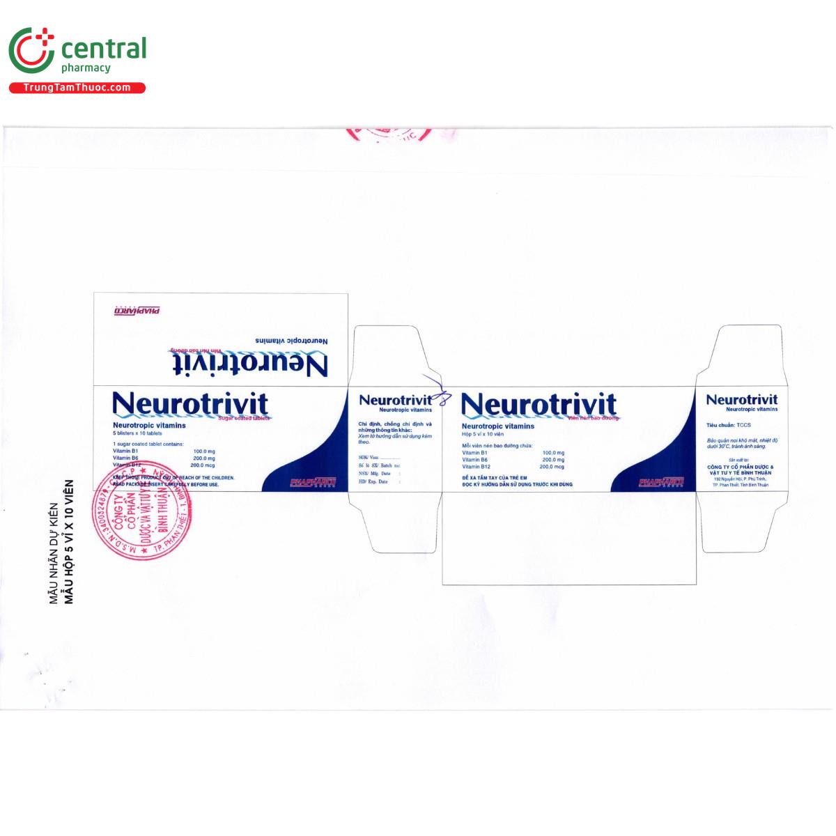 thuoc neurotrivit 4 H2246 thuoc neurotrivit 4 H2246