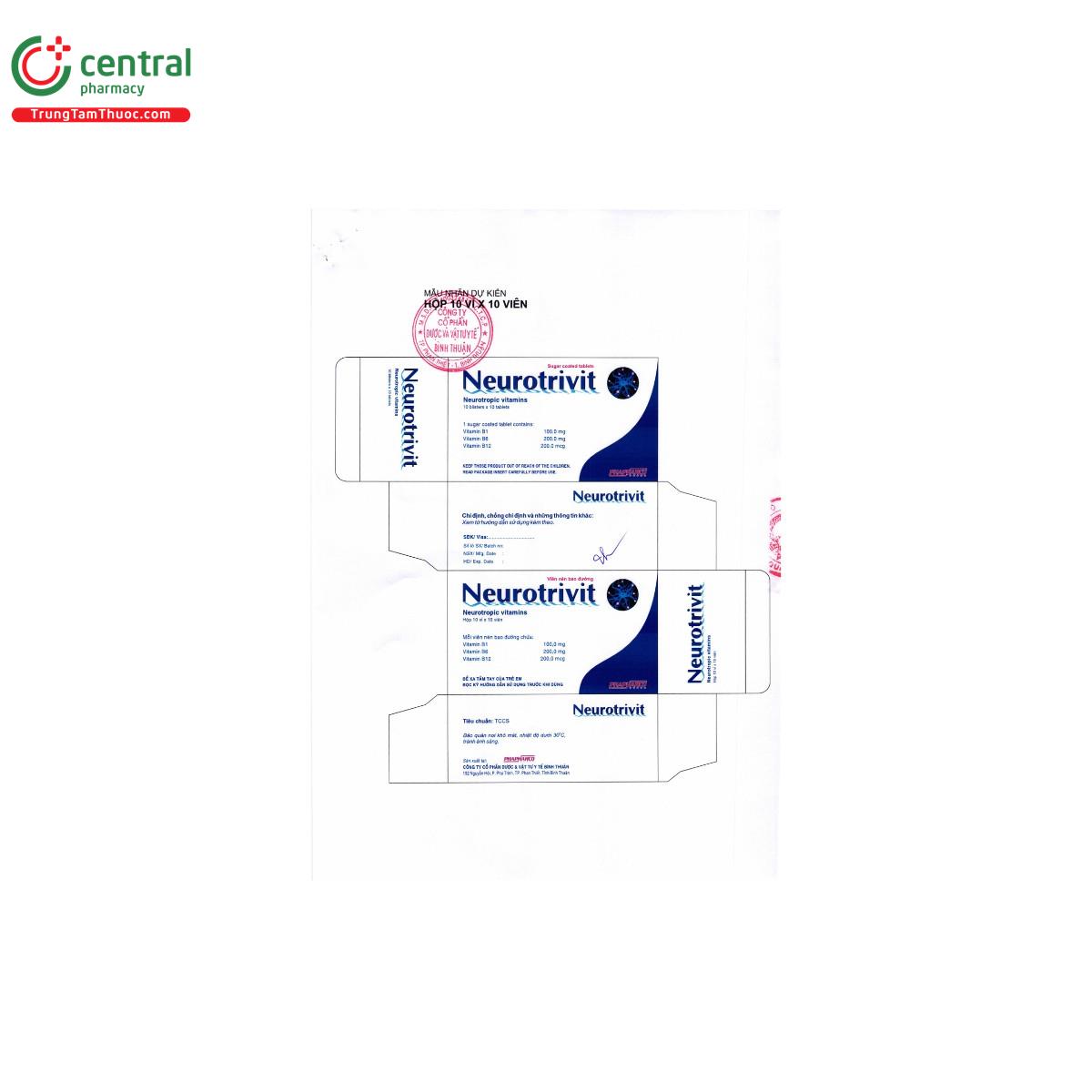 thuoc neurotrivit 5 A0510 thuoc neurotrivit 5 A0510