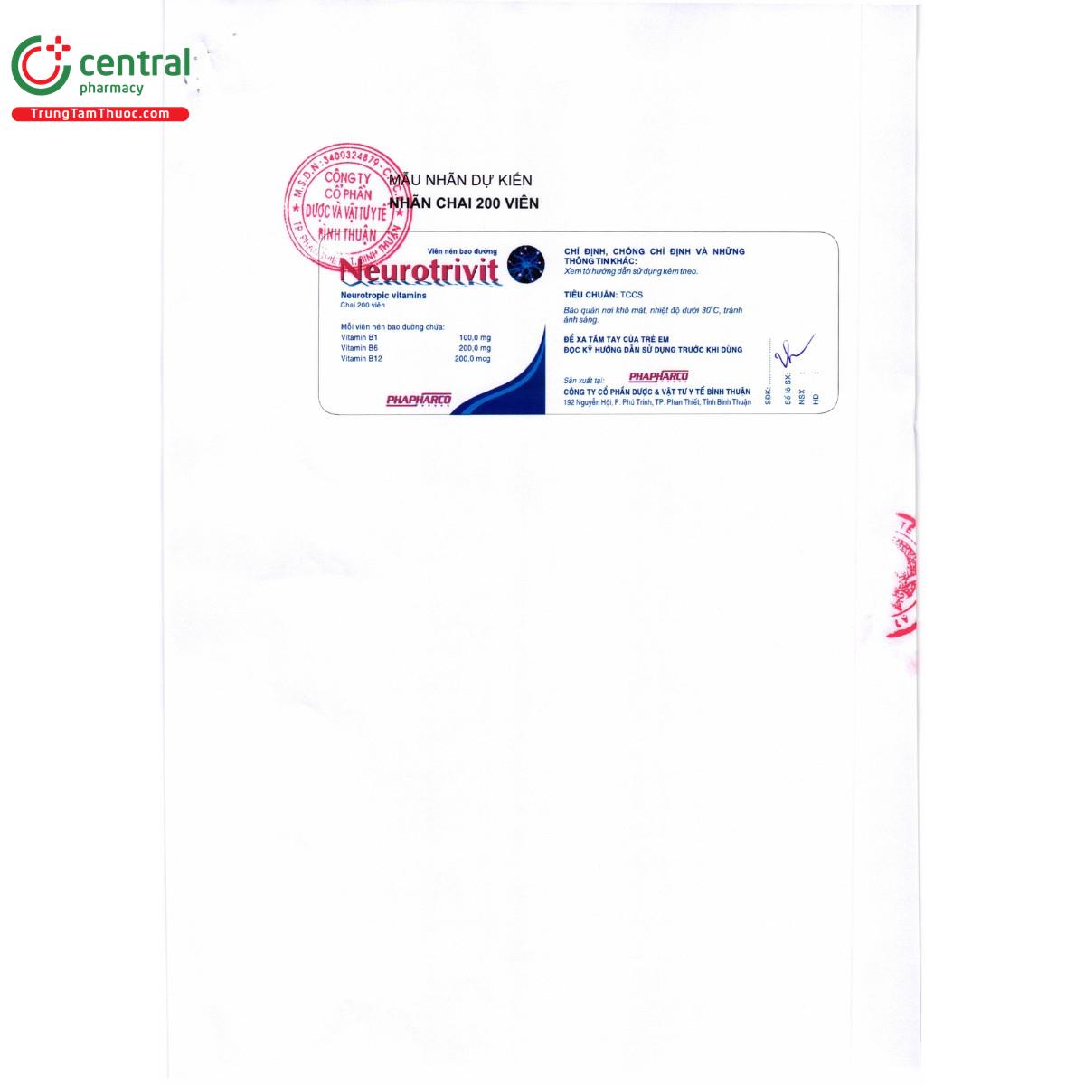 thuoc neurotrivit 7 R7850 thuoc neurotrivit 7 R7850