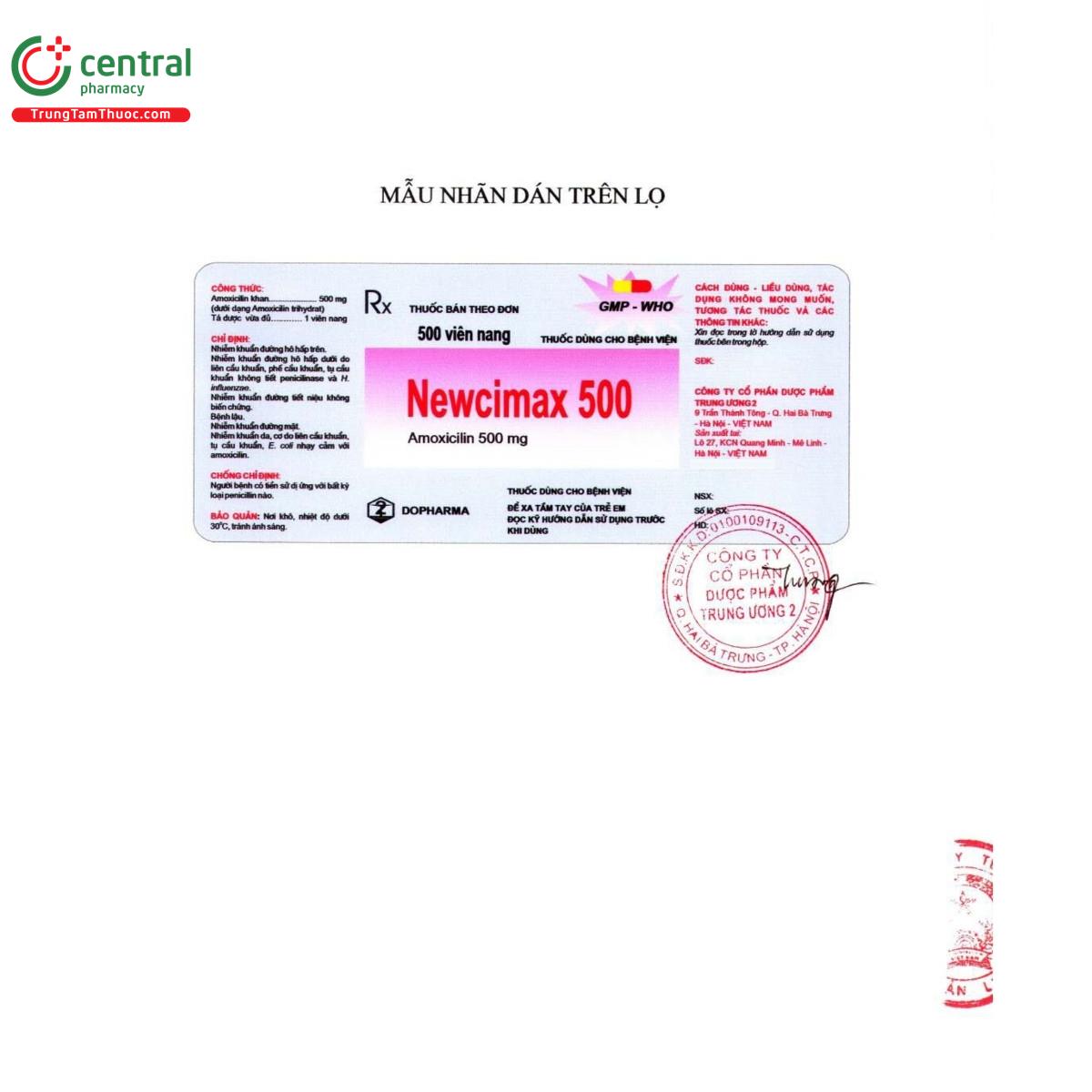 thuoc newcimax 500 4 S7660 thuoc newcimax 500 4 S7660