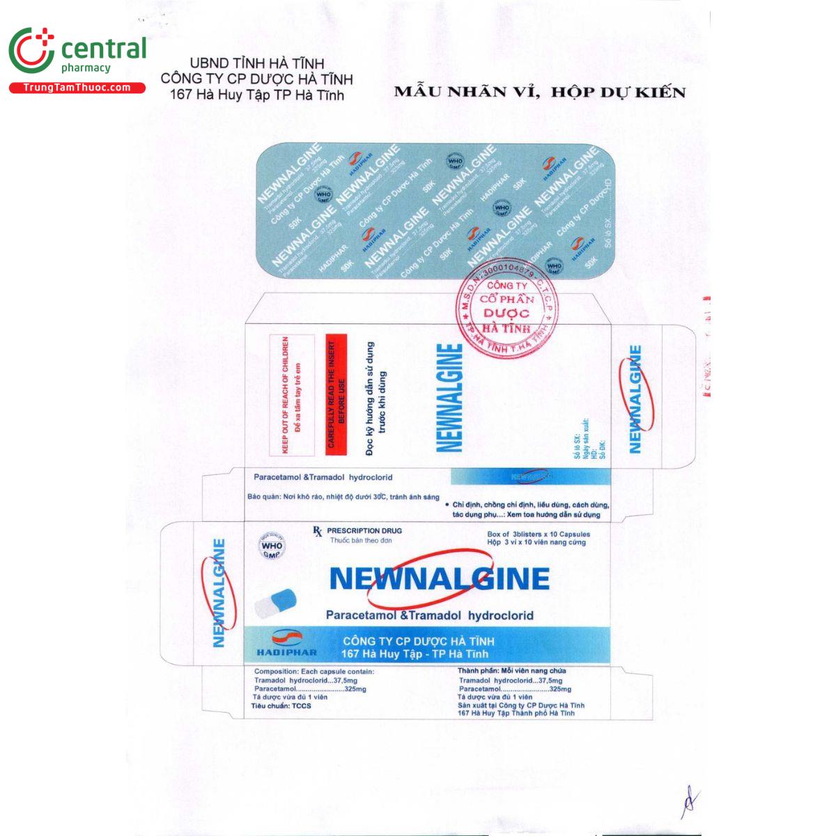 thuoc newnalgine 325mg 375mg 4 H3125 thuoc newnalgine 325mg 375mg 4 H3125