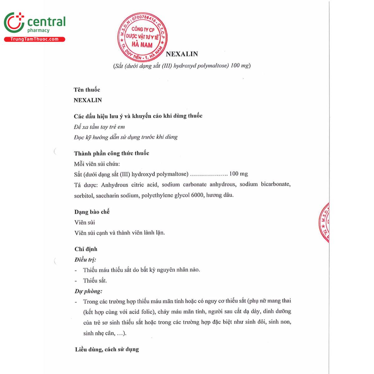 thuoc nexalin 100mg 6 I3524