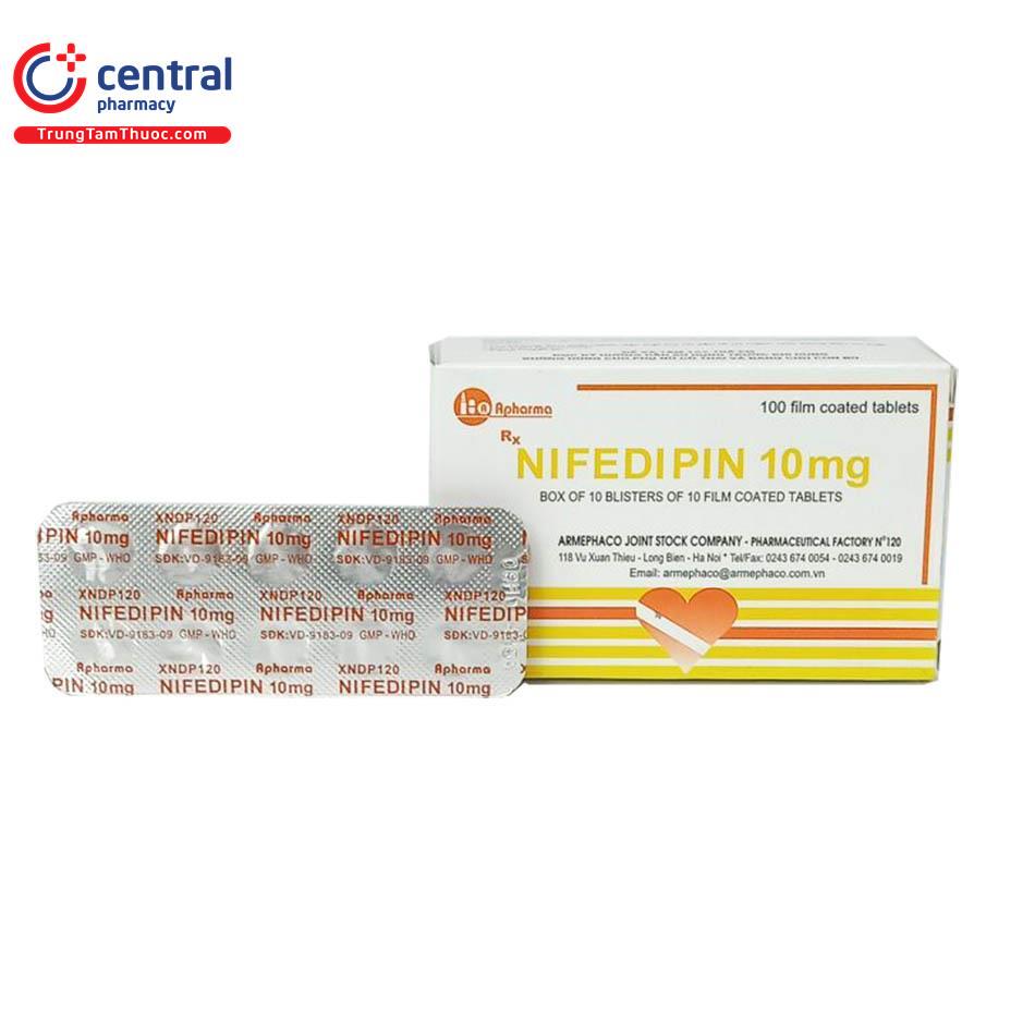 thuoc nifedipin 10mg armephaco 4 N5215