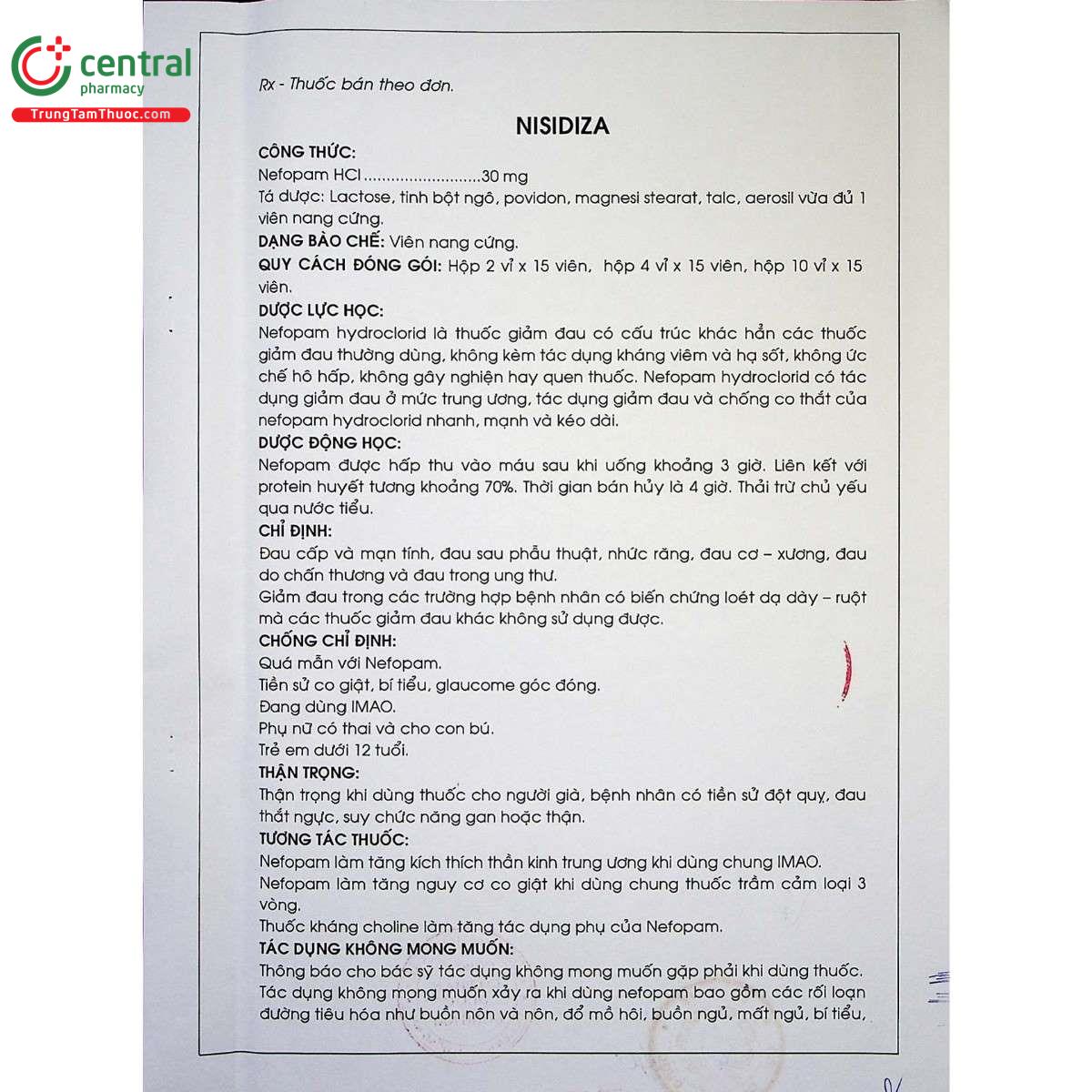 thuoc nisidiza 30mg 5 S7113 thuoc nisidiza 30mg 5 S7113