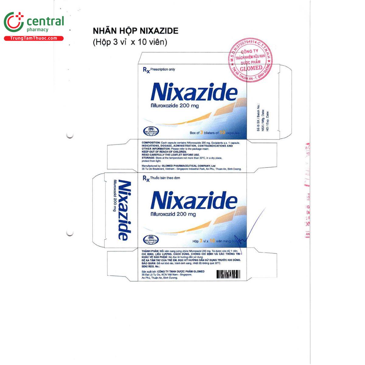 thuoc nixazide 4 S7122 thuoc nixazide 4 S7122