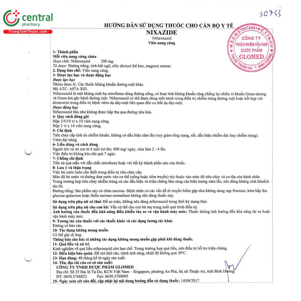 thuoc nixazide 7 Q6142 thuoc nixazide 7 Q6142