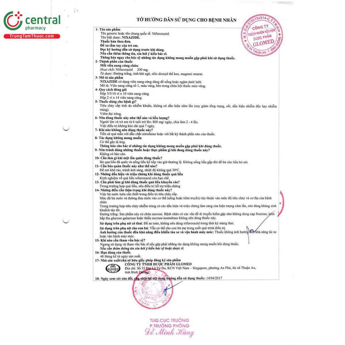 thuoc nixazide 8 A0778 thuoc nixazide 8 A0778